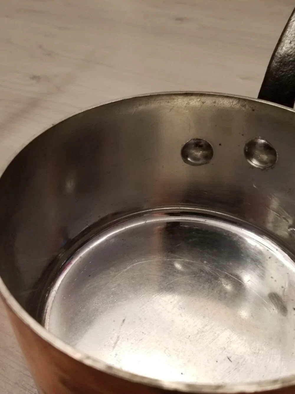 Vintage French Copper Saucepans